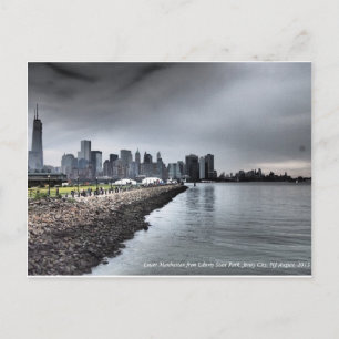 Lower Manhattan Skyline Colour Postcard