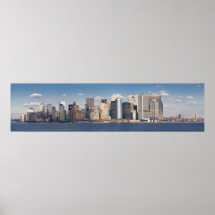 Lower Manhattan Skyline Panoramic  2006 Print