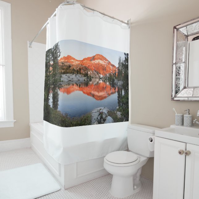 Lower Ottoway Lake Sunset - Yosemite Shower Curtain (In Situ)