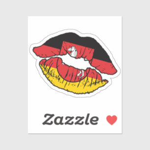 Lower Saxony Lower Saxon Lipstick Love Flag