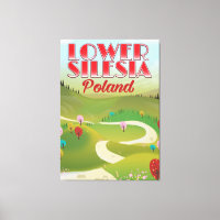 lower Silesia Poland travel poster
