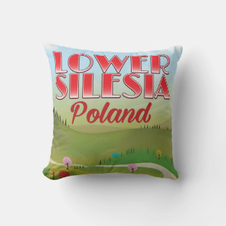 lower Silesia Poland travel poster Cushion