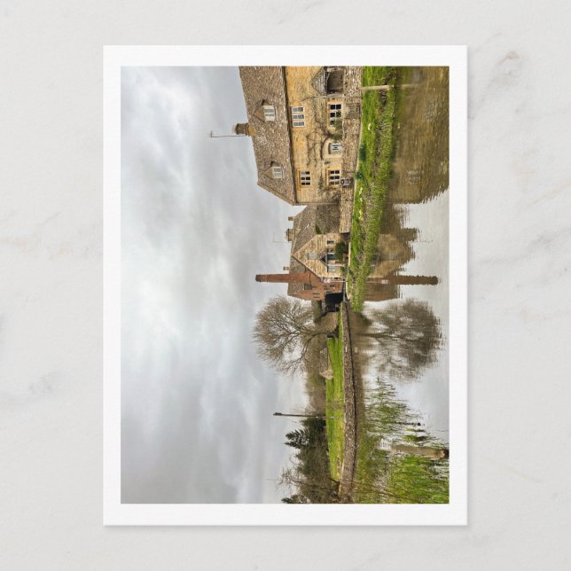 Lower Slaughter Reflections Postcard (Front)