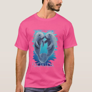 Lower Sugarloaf Key Florida Vacation Cute Manatees T-Shirt