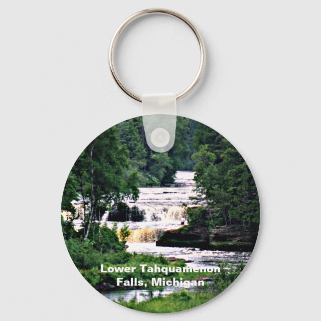 Lower Tahquamenon Falls State Park, Michigan Key Ring (Front)