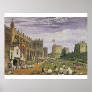 Lower Ward with a view of St George's Chapel and t Poster