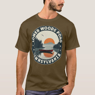 Lower Woods Pond Pennsylvania Sunset T-Shirt