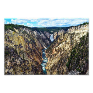 Lower Yellowstone Falls, Yellowstone National Park Photo Print