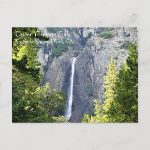Lower Yosemite Falls, Yosemite National Park, CA P Postcard