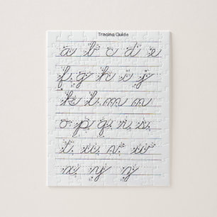 Lowercase Cursive Guide Jigsaw Puzzle