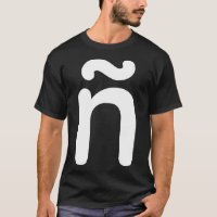 LowerCase Letter N with Tilde Virgulilla Spanish A