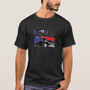 Lowered Truck Texas Flag Low & Slow Vintage Hot Ro T-Shirt