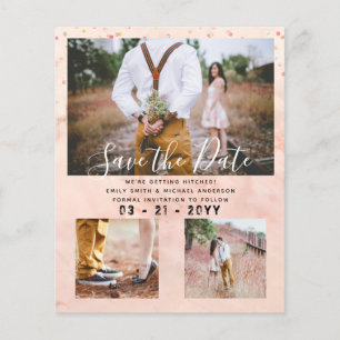 LOWEST BUDGET Photo Collage Save the Dates Modern Flyer