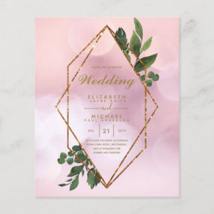 LOWEST BUDGET Wedding Invitations Greenery Frame Flyer