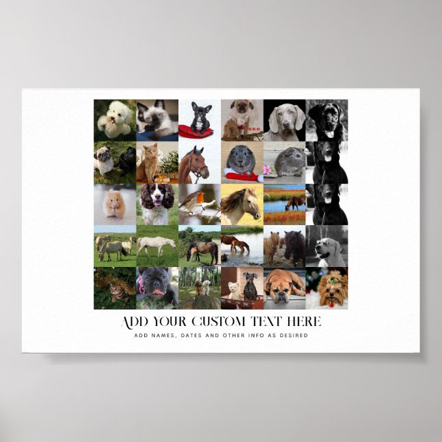 Lowest Prices! 35 x PHOTOS Collage and Custom Text Poster (Front)