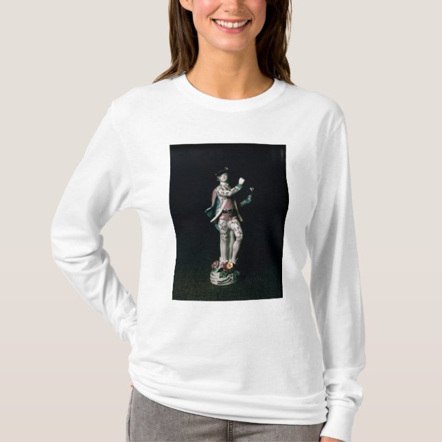 Lowestoft figure of a boy playing a triangle T-Shirt (Front)