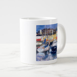 Lowestoft Harbour View Large Coffee Mug