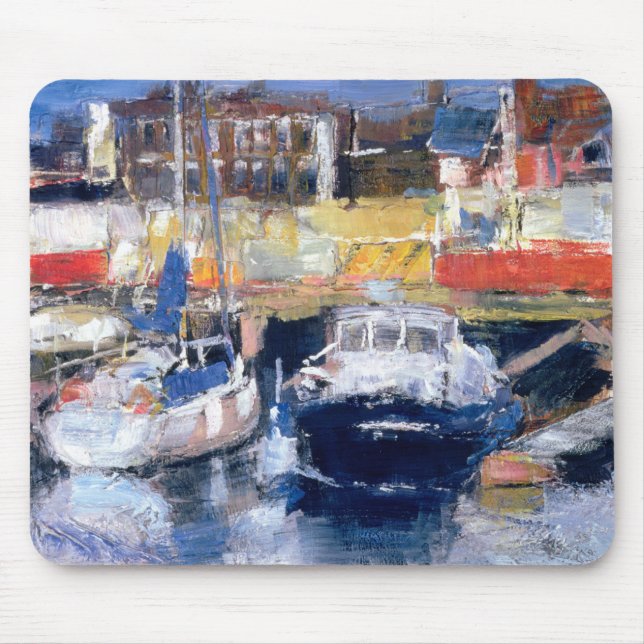 Lowestoft Harbour View Mouse Mat (Front)