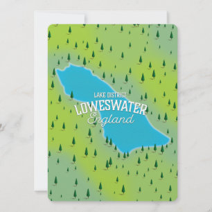Loweswater Lake, lake district, travel map.
