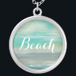 Lowland Beach I Silver Plated Necklace<br><div class="desc">Marine Life</div>