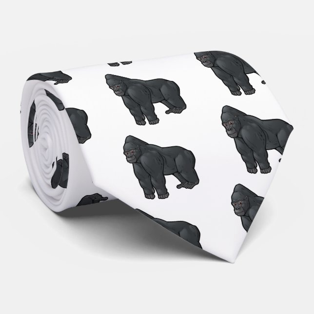 Lowland Gorilla Tie (Rolled)