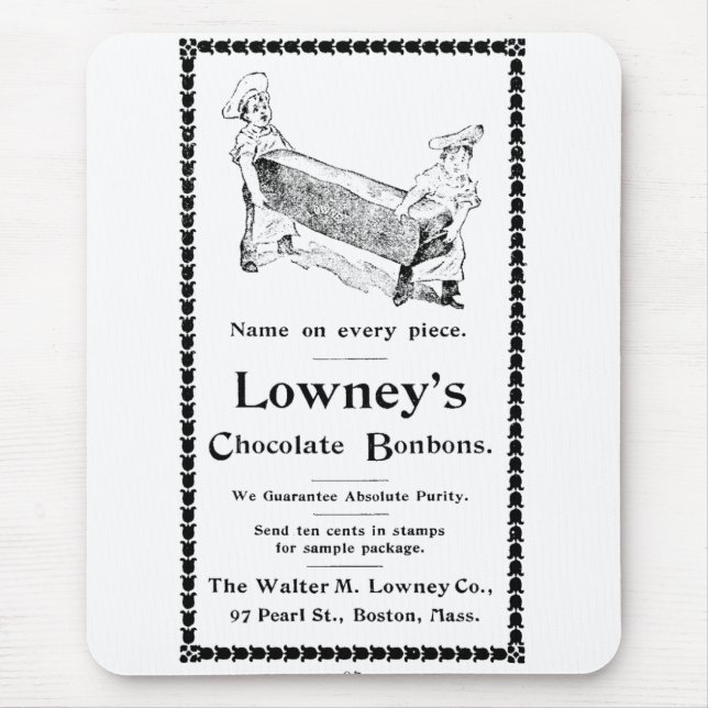 Lowney's Chocolate Bonbons Mouse Mat (Front)
