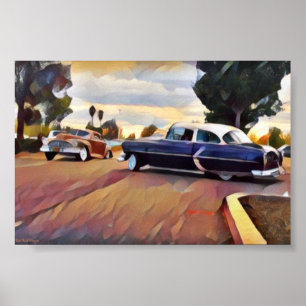 Lowrider Bombs Cruise Low Riders Cruising Cars Poster