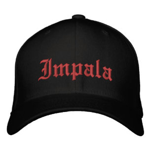 Lowrider Chevrolet Impala Old School Low Rider Red Embroidered Hat