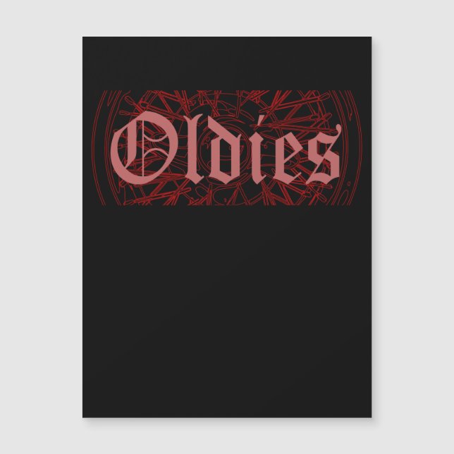 Lowrider Rim Oldies Old School Oldies Magnetic Invitation (Front)