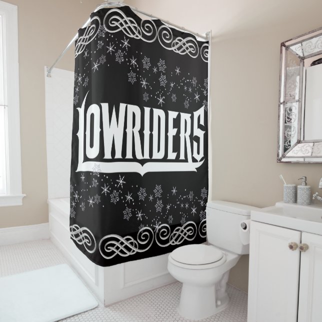 Lowrider Shower Curtain (In Situ)
