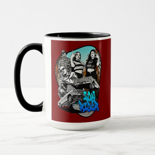 Lowrider Urban Art – Chicano Streetwear Culture Mug (Left)