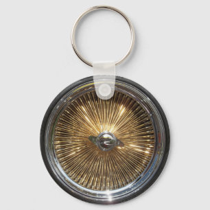 Lowrider Wire Wheels Keychain 2