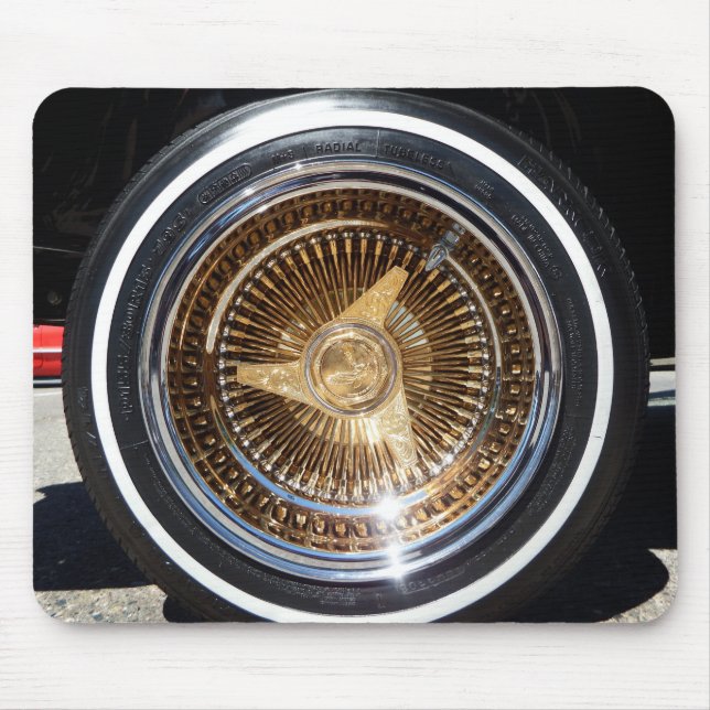 Lowrider Wire Wheels Mouse Pad (Front)