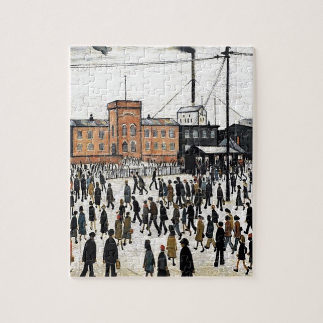 lowry going to work design jigsaw puzzle (Vertical)