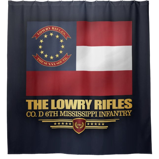 Lowry Rifles Shower Curtain (Front)