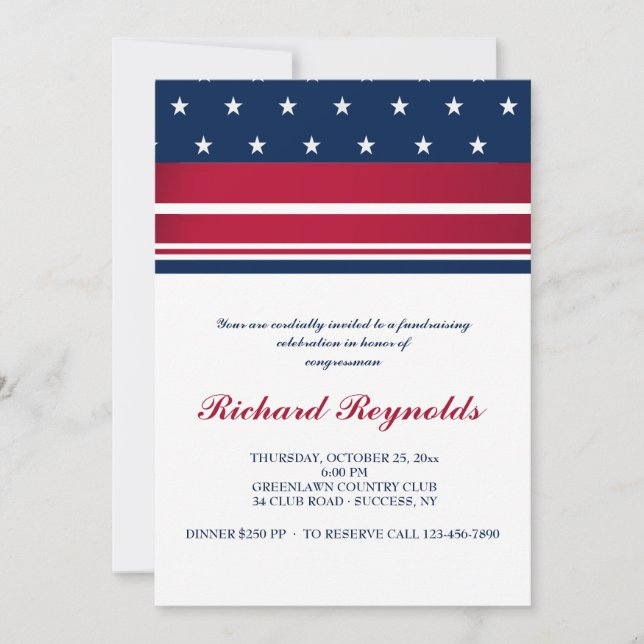 Loyal American Patriotic Invitation (Front)