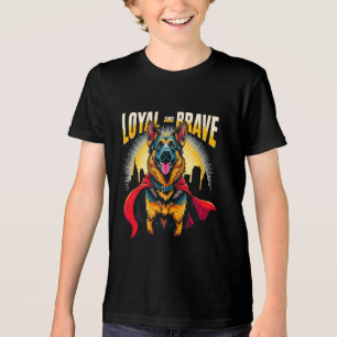 Loyal and Brave German Shepherd Tri-Blend Shirt
