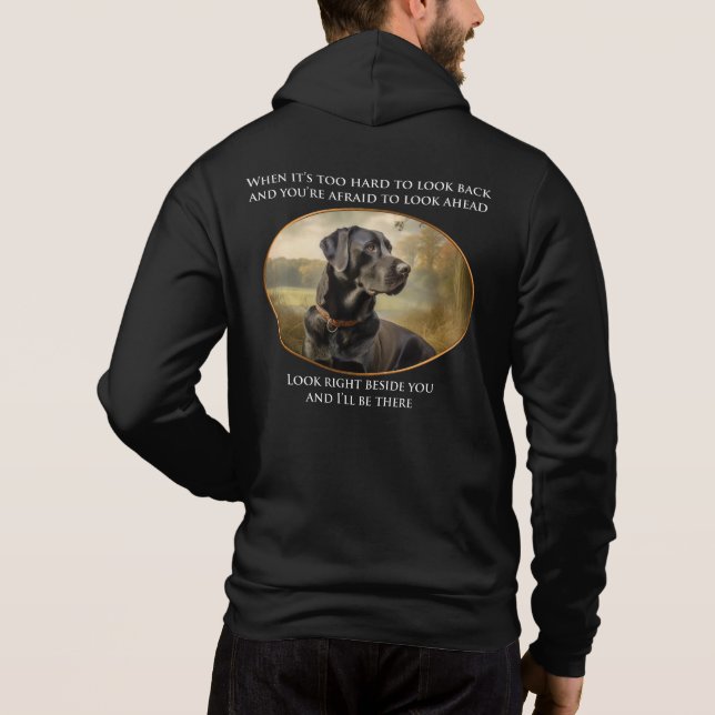 Loyal Black Lab Hoodie (Back)