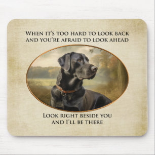 Loyal Black Lab Mouse Mat