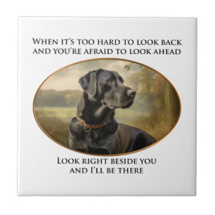 Loyal Black Lab Tile