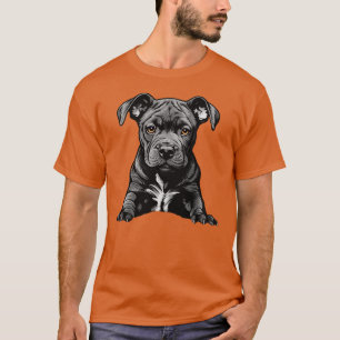 Loyal Black Pitbull Puppy Proud Dog Dad Mum T-Shirt