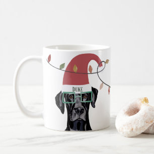 Loyal Dog Christmas Lights Helper Coffee Mug