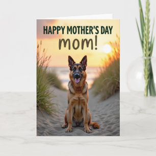 Loyal Dog Mothers Day Scene Card