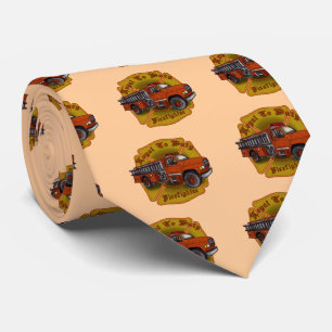 Loyal Firefighter Firetruck Tie