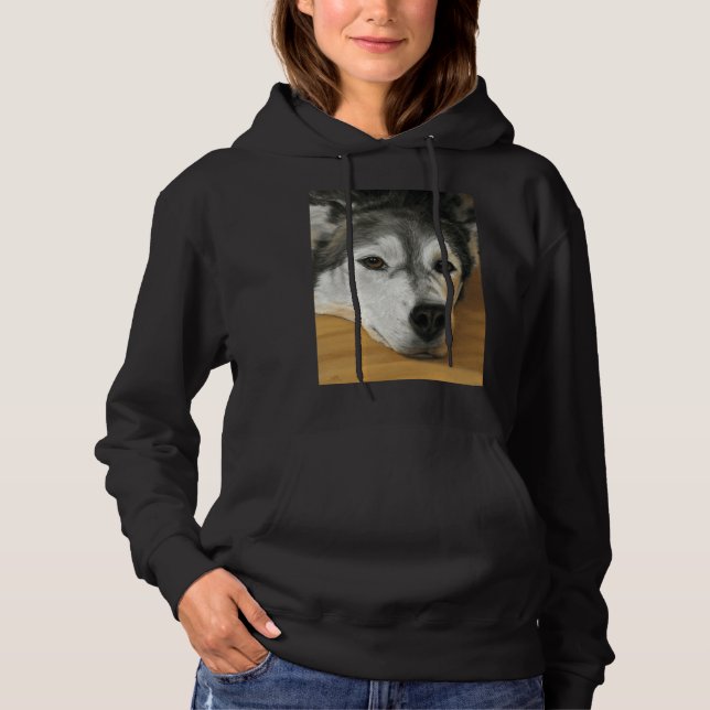 Loyal Friend  Siberian Husky  Scoop Hoodie (Front)