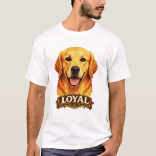 Loyal Golden Retriever Vintage Dog Lover T-Shirt