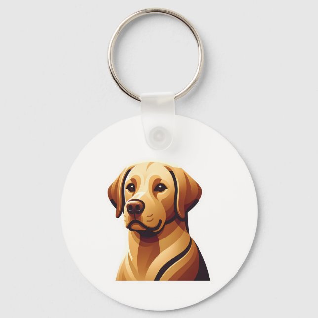 Loyal Labrador Keychain (Front)