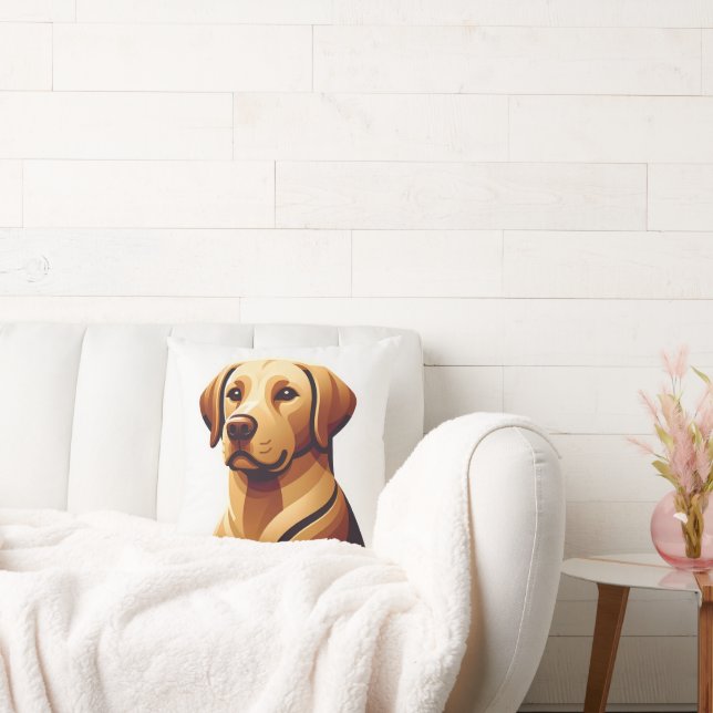 Loyal Labrador Retriever Cushion (Couch)