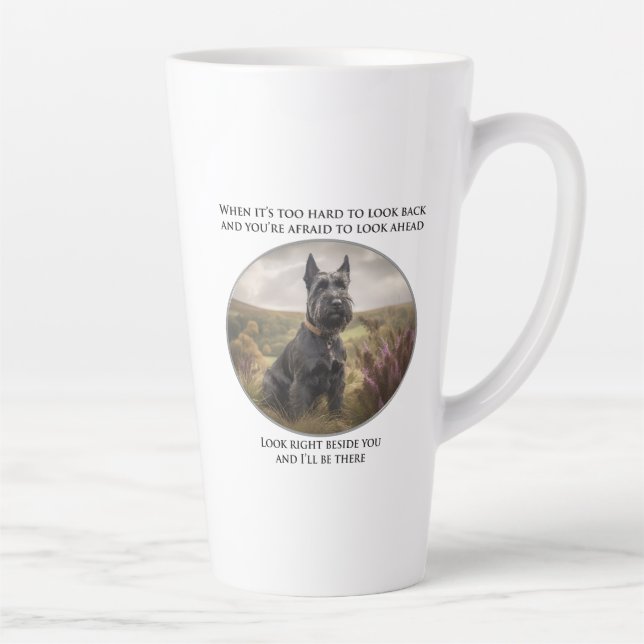 Loyal Scottie Latte Mug (Right)