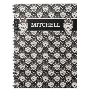 Loyal Siberian Husky Arctic Sled Dog Pet Puppy Notebook